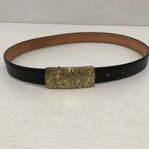 Coach Black Belt with Gold Buckle